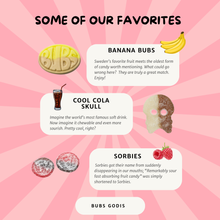 Load image into Gallery viewer, Swedish Candy BUBS Fruity Pear Sour Ovals