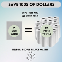 Load image into Gallery viewer, Steyda Reusable Paper Towels - 10 pack Gray