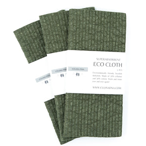 Reusable Paper Towels - 3 pcs - Green